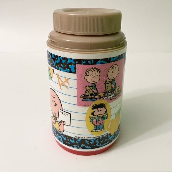 Snoopy Joe Cool Peanuts Aladdin 8 Oz Ounce Thermos Charlie Brown Peanuts - Picture 1 of 16
